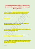 Maryland Boating Exam 2026&vert;2027 Questions with &NewLine;Detailed Verified Answers &lpar;100&percnt; Correct Answers&rpar; &vert; &NewLine;Already Graded A&plus;