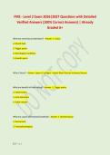 FMS - Level 2 Exam 2026&vert;2027 Questions with Detailed &NewLine;Verified Answers &lpar;100&percnt; Correct Answers&rpar; &vert; Already &NewLine;Graded A&plus;