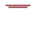 MARYVILLE NURS 623 EXAM 2 QUESTIONS AND ANSWERS 100&percnt; CORRECT&excl;&excl;&NewLine;&NewLine;
