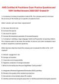 Package deal for AWS Certified  Exam Practice Questions and 100&percnt; Verified Answers 2026&sol;2027 Graded A&plus;  &vert; Complete Exam Preparation Material 