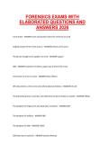 Forensics Exams 2026 &ndash; Elaborated Questions and Answers Comprehensive Study and Exam Preparation Material