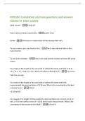 PHYS261 Cumulative Lab Exam questions and answers&NewLine;Graded A&plus; latest update