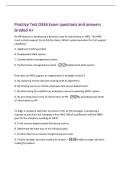 Practice Test D356 Exam questions and answers&NewLine;Graded A&plus;