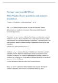 RMA Practice Exam questions and answers&NewLine;Graded A&plus;