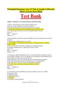 Prehospital Emergency Care 11th Edition Mistovich Test Bank&colon; All Chapters Complete Q&A &lpar;2026 Update&rpar;