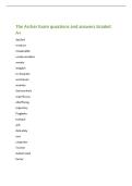The Archer Exam questions and answers Graded&NewLine;A&plus;