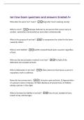 tort law Exam questions and answers Graded A&plus;