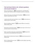 Tort Law Exam &lpar;thank u livi <3&rpar; Exam questions&NewLine;and answers Graded A&plus;