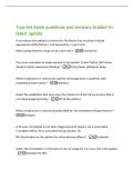 True Set Exam questions and answers Graded A&plus;&NewLine;latest update