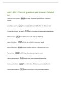unit 1 bio 121 exam questions and answers Graded&NewLine;A&plus;