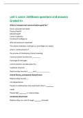 unit 1 comm 1500Exam questions and answers&NewLine;Graded A&plus;