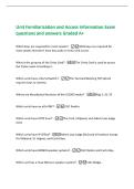 Unit Familiarization and Access Information Exam&NewLine;questions and answers Graded A&plus;
