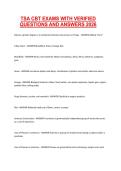 TSA CBT Exams 2026 &ndash; Verified Questions and Answers Complete Exam Preparation Material