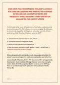 ASWB LMSW PRACTICE EXAM BANK 2026&sol;2027 &vert; ACCURATE REAL EXAM 390 QUESTIONS AND ANSWERS WITH DETAILED RATIONALES EACH &vert; CURRENTLY TESTING AND &NewLine;FREQUENTLY TESTED VERSIONS &vert; EXPERT VERIFIED FOR GUARANTEED PASS &vert; LATEST UPDATE&NewLine;