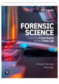 Forensic Science From the Crime Scene to the Crime Lab&comma; 5th edition Saferstein TESTBANK PDF