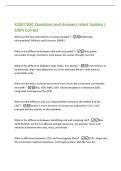 X100 CGSC Questions and Answers latest Update &vert;&NewLine;100&percnt; Correct&NewLine;What are the four instruments of national power&quest; -Diplomatic&comma;&NewLine;Informational&comma; Military and Economic &lpar;DIME&rpar;&NewLine;What is the difference between soft and hard power&quest; -Soft power&NewLine;persuades through i
