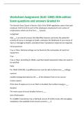 Worksheet Assignment &lpar;ELEC-1000&rpar; 2026 edition&NewLine;Exam questions and answers Graded A&plus;&NewLine;The General Duty Clause in Section 5&lpar;a&rpar; of the OSHA regulations states that each&NewLine;employer shall furnish to each of his employees employment and a place of&NewLine;employment&comma; w