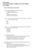 Environmental Science&colon; A Global Concern&comma; 16th Edition &ndash; William Cunningham &vert; Complete Test Bank &vert; All Chapters &vert; Verified Questions & Answers 