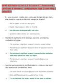 NURS 403 Pediatric Unit 1 & 2 Review 2026 &vert; Practice Questions & Verified Answers &vert; ATI-Aligned Study Guide