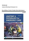 Test Bank for Anatomy & Physiology for Emergency Care 3rd Edition Questions and Answers &vert; Latest Update 2026 Exam Prep &vert; 100&percnt; Guarantee Pass &vert; By Bryan Bledsoe&comma; Frederic H&period; Martini & Edwin Bartholomew