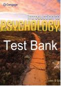 Test Bank Introduction to Psychology 12th Edition By James Kalat