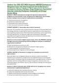 Academic Year 2026&ndash;2027 UNISA Assignment&colon; MNG2602 Contemporary Management Issues Fully Solved Assignment with Verified Answers &vert; Contemporary Business Challenges&comma; Change Management&comma; Organisational Innovation&comma; Leadership Development&comma; Sustainability and Str
