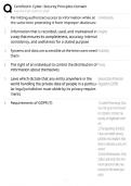 Certified in Cyber Security Principles Domain &sol; score 100&percnt; &sol; 2025 update &sol; ISC2 CC exam prep study guide