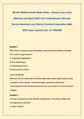 NR 601 Midterm Exam Study Guide &ndash; Primary Care of the Maturing and Aged Adult with Comprehensive Nursing Review Questions and Clinical Practice Preparation 2026-2027 latest updated test  A&plus; GRADED