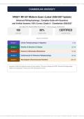 NR 507 Advanced Pathophysiology Bundle Actual Exam 2026&sol;2027 &ndash; 100&percnt; Verified &ndash; Pass Guaranteed &vert; Detailed Rationales &ndash; A&plus; Graded
