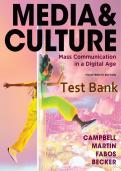 Test Bank Media & Culture An Introduction to Mass Communication 14th Edition By Richard Campbell&comma; Christopher Martin&comma; Bettina Fabos&comma; Ron Becker
