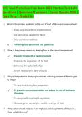 NYC Food Protection Final Exam Prep 2026 &vert; 150&plus; Practice Questions & Detailed Rationales &vert; Food Safety Review