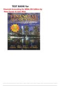 TEST BANK for Financial Accounting for MBAs 8th Edition by Peter Easton & John Wild contains verified questions with rationales&comma; Latest Edition 2026