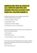 AMERICAN RED CROSS BLS EXAMS SET&NewLine;2026 COMPLETE QUESTIONS AND&NewLine;ANSWERS PRACTICE SOLUTION STUDY&NewLine;GUIDE FULL SOLUTION GRADED A&plus;