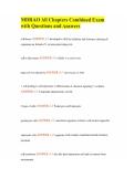 MDRAO All Chapters Combined Exam with Questions and Answers