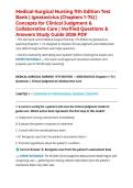Medical-Surgical Nursing 11th Edition Test Bank &vert; Ignatavicius &lpar;Chapters 1&ndash;74&rpar; &vert; Concepts for Clinical Judgment & Collaborative Care &vert; Verified Questions & Answers Study Guide 2026 PDF
