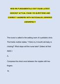 HESI RN FUNDAMENTALS EXIT EXAM LATEST &NewLine;2026&sol;2027 ACTUAL EXAM 150 QUESTIONS AND &NewLine;CORRECT ANSWERS WITH RATIOANLES &lpar;VERIFIED &NewLine;ANSWERS&rpar;&excl;&excl;&excl;