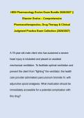 HESI Pharmacology Evolve Exam Bundle 2026&sol;2027 &vert;&vert; &NewLine;Elsevier Evolve &ndash; Comprehensive &NewLine;Pharmacotherapeutics&comma; Drug Therapy & Clinical &NewLine;Judgment Practice Exam Collection &lpar;2026&sol;2027&rpar;