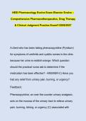 HESI Pharmacology Evolve Exam Elsevier Evolve &ndash; &NewLine;Comprehensive Pharmacotherapeutics&comma; Drug Therapy &NewLine;& Clinical Judgment Practice Exam&excl;&excl;&excl;2026&sol;2027