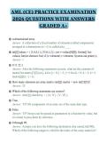 AML &lpar;CE&rpar; PRACTICE EXAMINATION&NewLine;2026 QUESTIONS WITH ANSWERS&NewLine;GRADED A&plus;