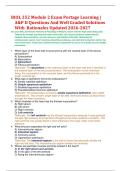 BIOL 252 Module 2 Exam Portage Learning &vert; &NewLine;A&P II Questions And Well Graded Solutions &NewLine;With  Rationales Updated 2026-2027 