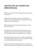 AMLS POST TEST 3 KEY CONCEPTS AND&NewLine;REVIEW NOTES 2026