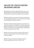 AMLS POST TEST 3 PRACTICE QUESTIONS&NewLine;AND RATIONALE GUIDE 2026&NewLine;