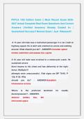 PHTLS 10th Edition Exam &vert;&vert; Most Recent Exam 2026&NewLine;2027 Actual Complete Real Exam Questions And Correct &NewLine;Answers &lpar;Verified Answers&rpar; Already Graded A&plus; &vert; &NewLine;Guaranteed Success&excl;&excl; Newest Exam &vert; Just  Released&excl;&excl; 
