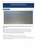 RN ATI Pediatric Nursing Exam &lpar;2&rpar; Questions & Correct Answers with Rationales&NewLine;