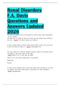 Renal Disorders F&period;A&period; Davis Questions and Answers Updated 2026