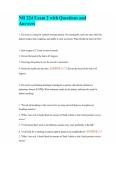 NR 224 Exam 2 with Questions and Answers