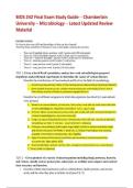 BIOS 242 Final Exam Study Guide &ndash; Chamberlain University Microbiology &vert; Latest Comprehensive Review Material