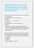 PREDICTOR EXAM 2026 &vert;&vert; MOST RECENT  EXAM               ACTUAL COMPLETE 150  REAL EXAM  QUESTIONS AND CORRECT ANSWERS &lpar;VERIFIED   ANSWERS&rpar; ALREADY GRADED A&plus; &vert;   BRAND NEW   EXAM &vert; JUST RELEASED&excl;&excl;