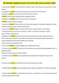 PA Pesticide Applicator Exam Core Info with correct answers 2023&NewLine;