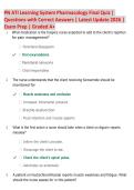 PN ATI Learning System Pharmacology Final Review 2026 &vert; Practice Questions&comma; Rationales & Nursing Study Guide